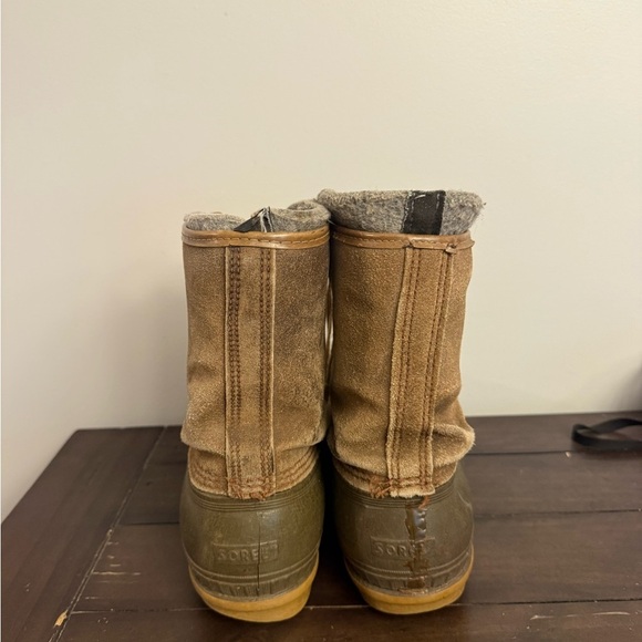 Sorel Vintage Pac Boots – Brown Leather & Suede Duck Boots – Wool Lined – Size 8 main image 10